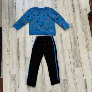 Mickey Mouse Kids Size 5/6 Matching Sweatshirt & Pants Set